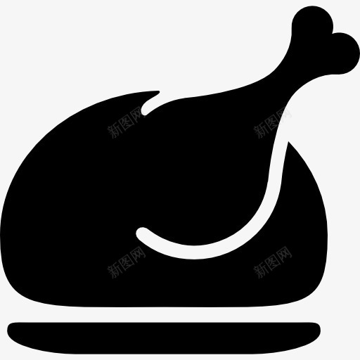 圣诞火鸡图标png_新图网 https://ixintu.com 感恩节 晚餐 火鸡 食物 鸡肉