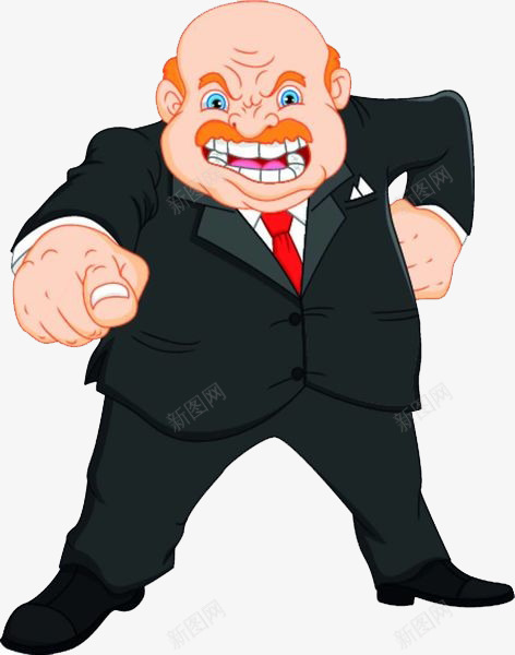商务人物暴躁叉腰训人png免抠素材_新图网 https://ixintu.com 卡通手绘 叉腰 叉腰骂人 商务人士 气愤 气愤的表情 男人 职场男 西装革履 训斥