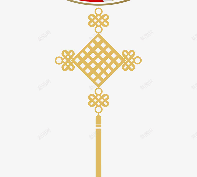 春节金色小狗剪纸挂饰png免抠素材_新图网 https://ixintu.com 中国风 剪纸挂饰 小狗剪纸 春节挂饰 金色小狗 黄色中国结