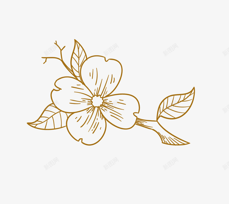 桃花枝干桃花简笔画png免抠素材_新图网 https://ixintu.com 桃花 桃花枝 盛开的 简笔画 美丽的 花朵 装饰