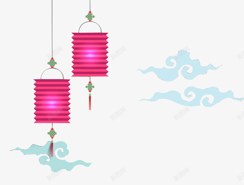 创意红色光效灯笼png免抠素材_新图网 https://ixintu.com 创意 灯笼 色光