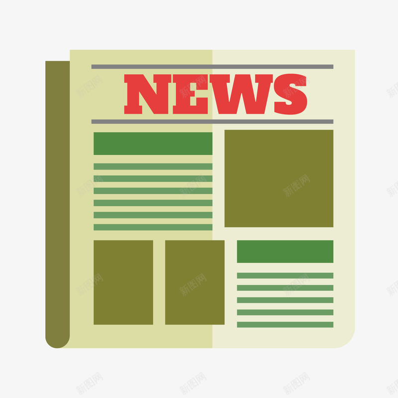 灰色报纸矢量图ai免抠素材_新图网 https://ixintu.com 及时 商务 字母 扁平化 灰色 纸张 英文 矢量图