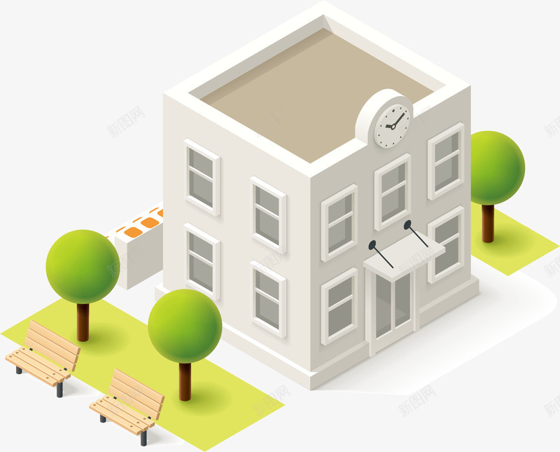 椅子公园图标png_新图网 https://ixintu.com 便利超市 便利超市logo 公园 卡通 小型超市 椅子