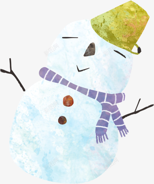 可爱雪人冬季景观png免抠素材_新图网 https://ixintu.com 冬季 可爱 景观 雪人