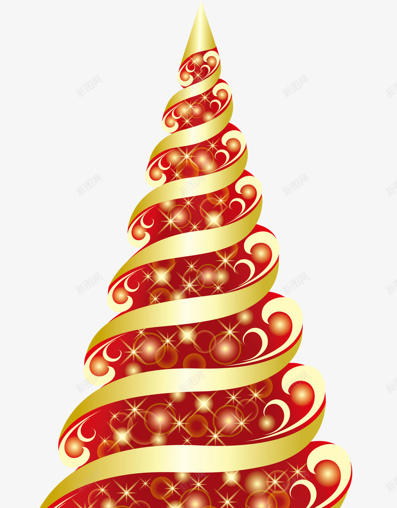 金色闪耀光芒圣诞树png免抠素材_新图网 https://ixintu.com Christma Christmas Merry 冬日树木 圣诞快乐 圣诞节 装饰图案 金色树木