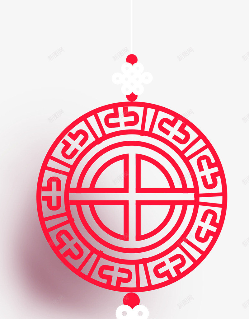 中国风红色挂饰插画png免抠素材_新图网 https://ixintu.com 中国风 中国风红色挂饰插画 吊饰 挂饰 新年 春节 民族文化 过年
