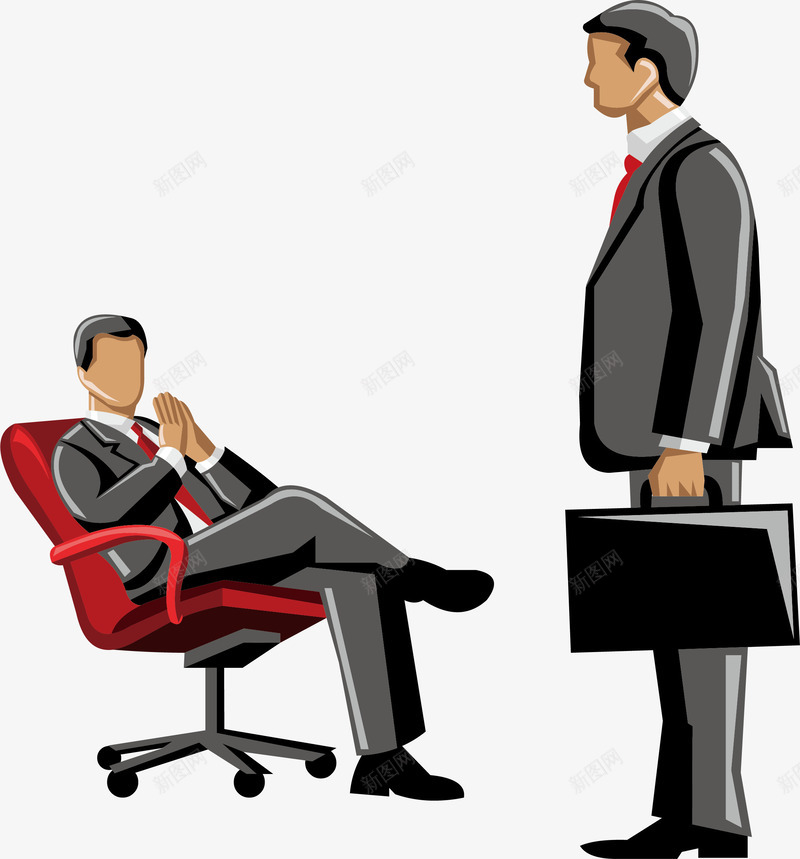 见客户元素png免抠素材_新图网 https://ixintu.com png 元素 卡通 拜访客户 椅子 见客户