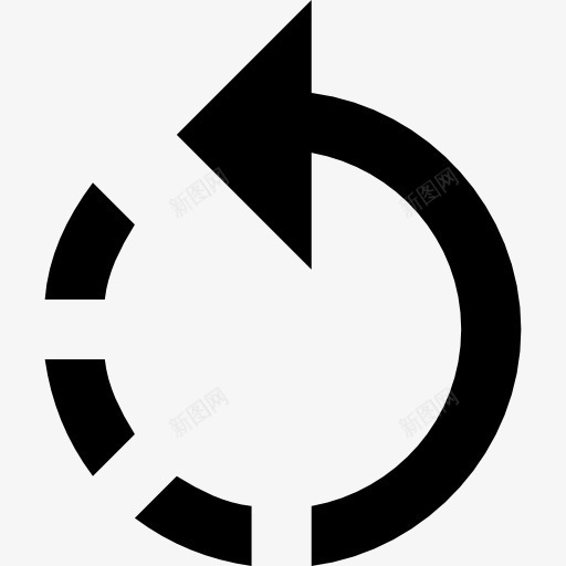旋转左键图标png_新图网 https://ixintu.com 左 左箭头 旋转按钮 箭