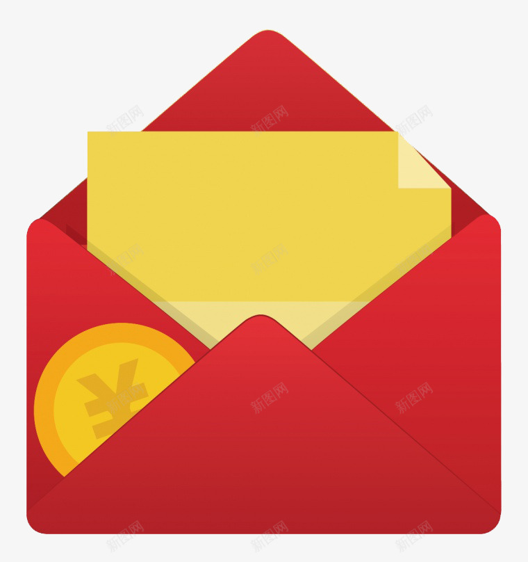 红色拆开的信封png免抠素材_新图网 https://ixintu.com 信封 活动 漂浮 漂浮元素 电商 红包 红包信封