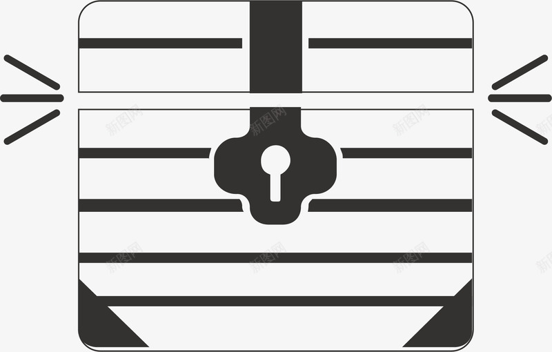 打开的宝箱矢量图eps免抠素材_新图网 https://ixintu.com 卡通宝箱 宝箱 宝箱扁平 扁平 手绘宝箱 打开 矢量图
