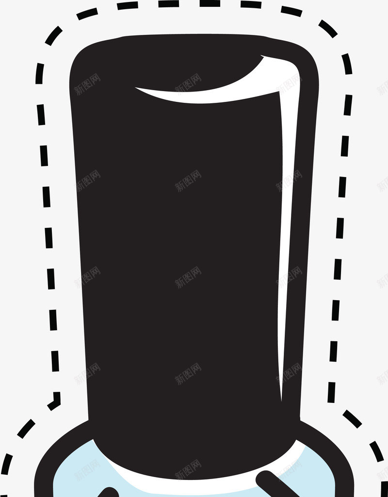 卡通指甲油图标png_新图网 https://ixintu.com 儿童 卡通 女生 彩色 指甲油 矢量图案 贴纸