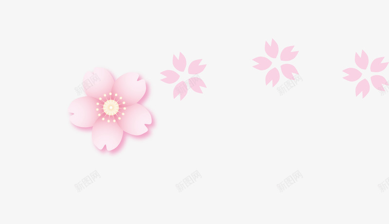 粉色春季漂浮花朵png免抠素材_新图网 https://ixintu.com 春天 春季 春日 美丽花朵 花朵 鲜花