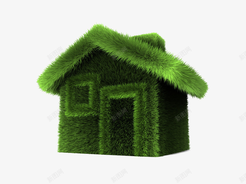 手绘绿色环保草屋png免抠素材_新图网 https://ixintu.com 建筑 房子 手绘 环保 绿色 老旧房子 茅草屋 茅草屋顶 青草