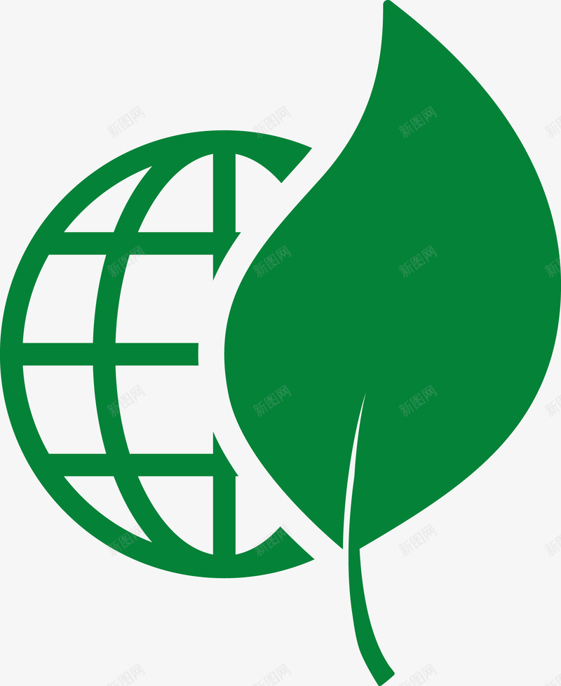 绿色地球与叶子图标png_新图网 https://ixintu.com 低能耗 叶子 地球 环保 环保图标 矢量图标 矢量绿色环保图标 绿叶 绿色 绿色图标 绿色环保 绿色环保图标 绿色矢量图标 节能环保