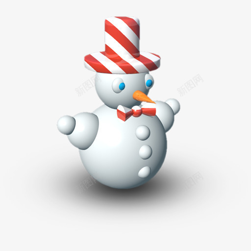 圣诞节雪人立体png免抠素材_新图网 https://ixintu.com 圣诞节 立体 雪人