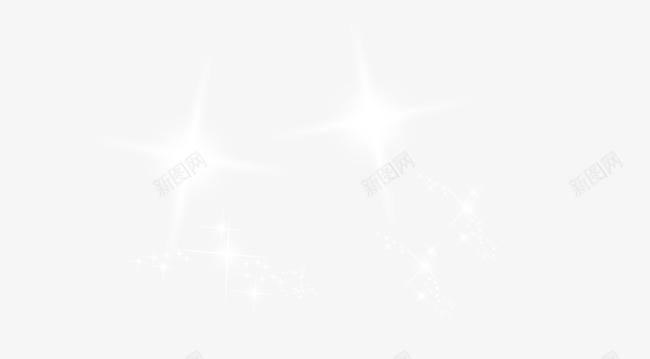 飘浮星光png免抠素材_新图网 https://ixintu.com 点 白色