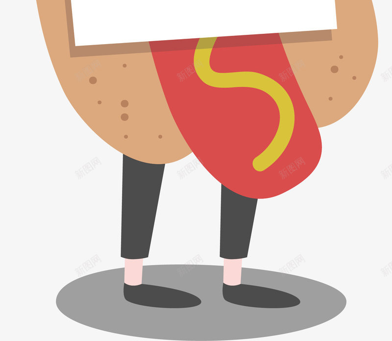 装扮热狗的人png免抠素材_新图网 https://ixintu.com 热狗 玩偶 玩偶人 矢量png