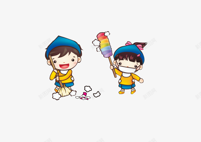 可爱卡通人物png免抠素材_新图网 https://ixintu.com 300DPI PSD 专题 年末 年末大扫除 广告设计 新年 新春 新春DM 新春大扫除 星光 春节 春节大扫除2016 春节素材 淘宝 红色 节日素材 花朵 花边 设计 过年 迎新年 迎新春 鞭炮