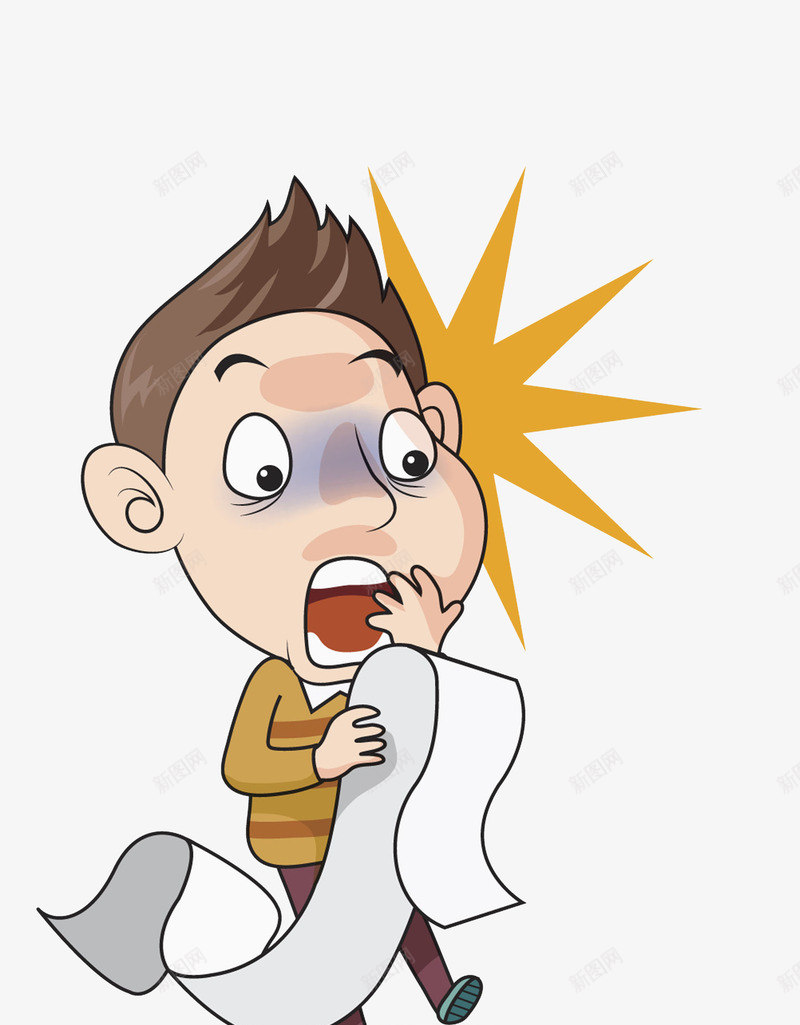惊讶的男人png免抠素材_新图网 https://ixintu.com 卡通 害怕的 帅气 张嘴的 惊恐的 男人 账单