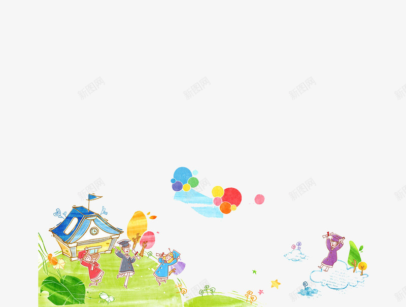 毕业了psd免抠素材_新图网 https://ixintu.com 学生 教育 毕业