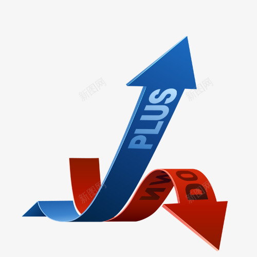 箭头psd免抠素材_新图网 https://ixintu.com 上升 下降 箭头