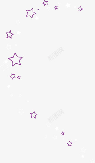 星星飘浮png免抠素材_新图网 https://ixintu.com 大小不一 紫色