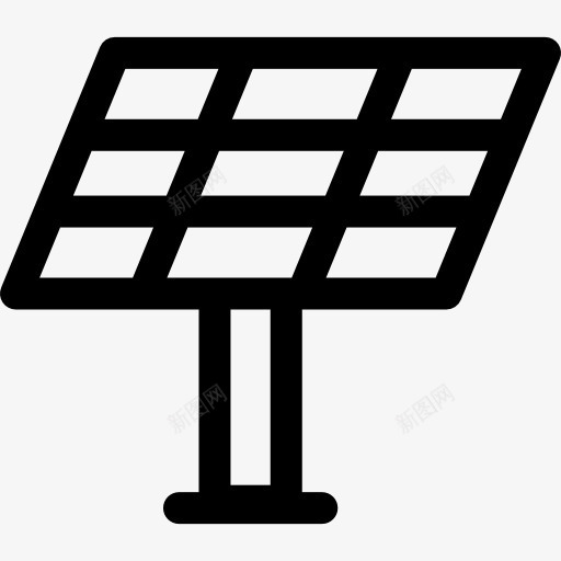 太阳能电池板图标png_新图网 https://ixintu.com 可再生能源 太阳能 太阳能电池板 技术 生态 生态环境 电力