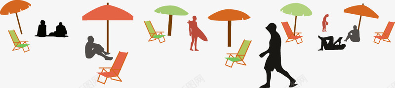 卡通夏日海滩度假人物png免抠素材_新图网 https://ixintu.com 人物 卡通 夏日 度假 海滩