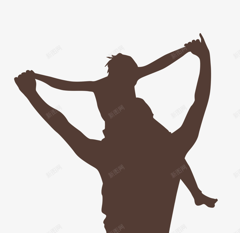 剪影png免抠素材_新图网 https://ixintu.com 亲情 感恩父亲节 父亲 父亲节 父亲节快乐 父爱如山 爸爸 节日元素