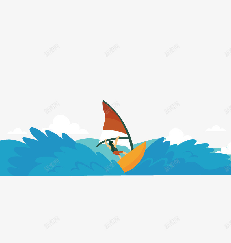 冲浪的人png免抠素材_新图网 https://ixintu.com 免扣png 免扣png素材 免费png 免费png素材 卡通 海水 男人 运动