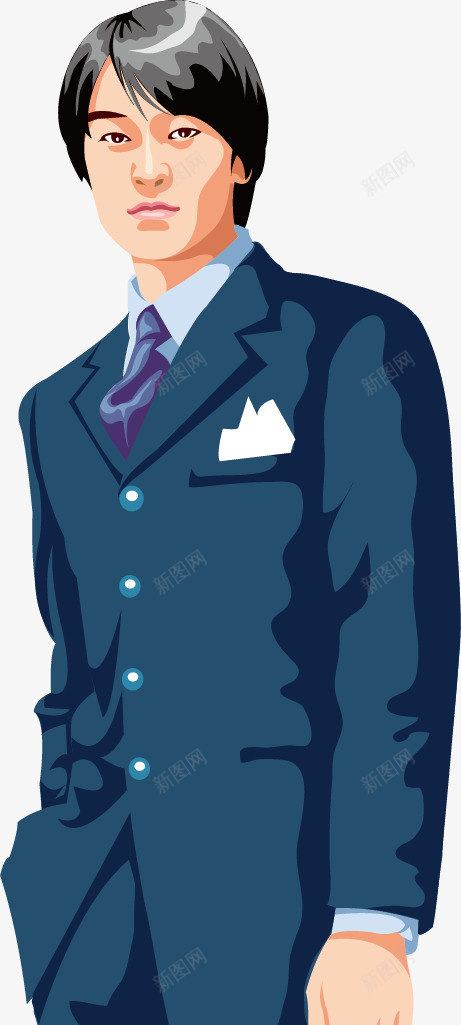 西装男人矢量图ai免抠素材_新图网 https://ixintu.com 人物男 卡通人物男 男人 男士素材 矢量男人 矢量男士素材 西装男人 矢量图