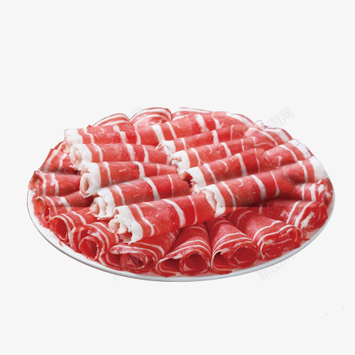 羊肉卷png免抠素材_新图网 https://ixintu.com 产品实物 冬季 火锅配菜 肉类