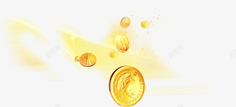 金币飘浮装饰配景png免抠素材_新图网 https://ixintu.com 金币飘浮装饰配景淘宝素材
