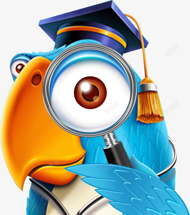 可爱戴博士帽的企鹅png免抠素材_新图网 https://ixintu.com 企鹅 可爱 戴博士帽