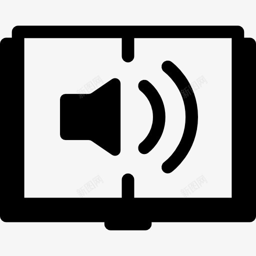 开放的有声读物图标png_新图网 https://ixintu.com 书 声 打开的书 教育 音响 音箱