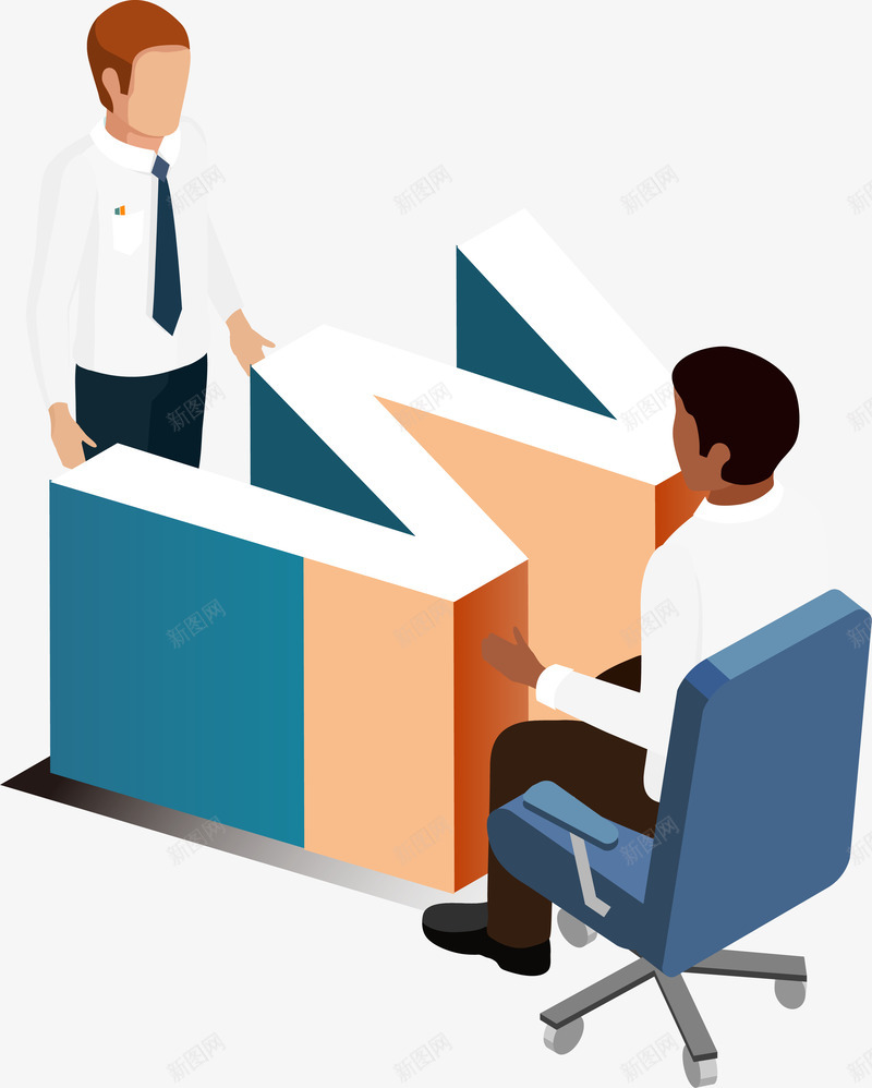 25D工作合作立体插画矢量图ai免抠素材_新图网 https://ixintu.com 25D商务办公插画 25D渐变立体插画 办公 工作合作 科技插画 金融行业 矢量图
