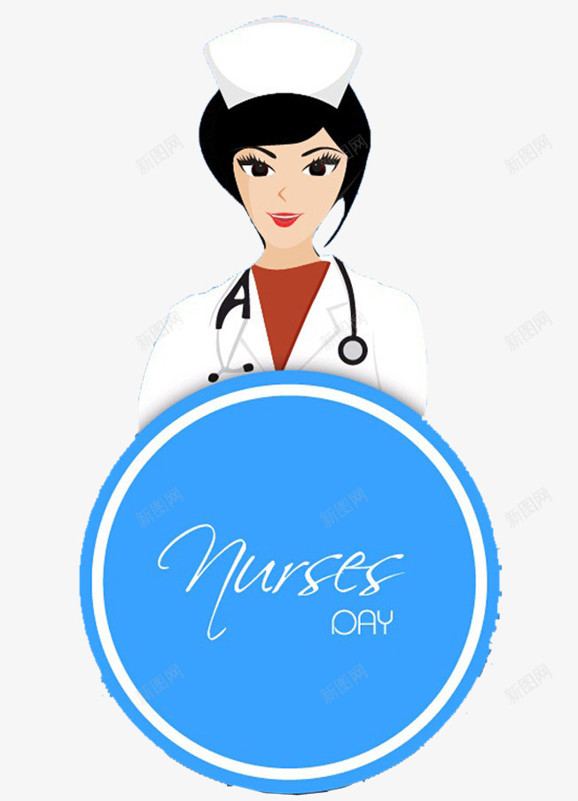 女大夫图标png_新图网 https://ixintu.com png png素材 听诊 图标 女大夫 护士节 标志