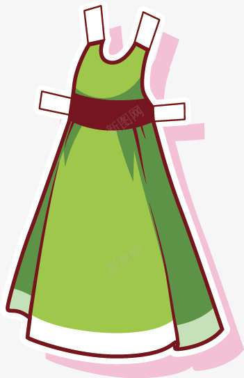 连衣裙png免抠素材_新图网 https://ixintu.com 元素 卡通 女生 衣服 裙子 连衣裙
