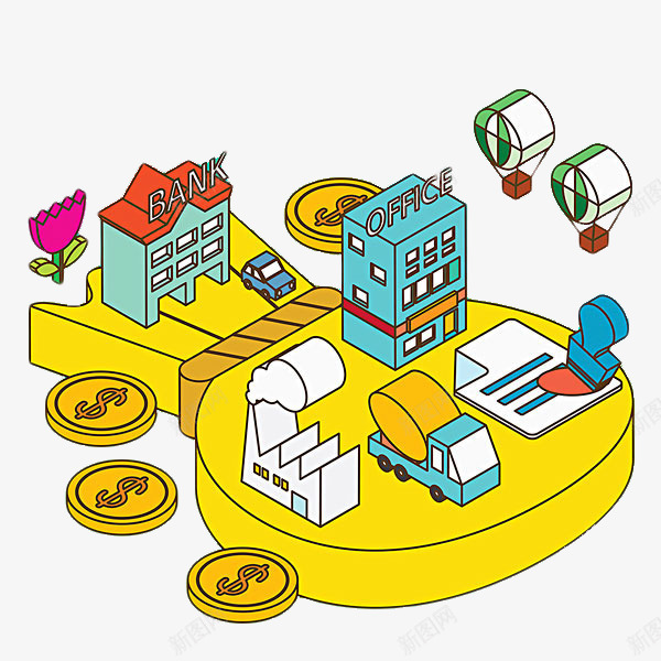 手绘银行系统金钱png免抠素材_新图网 https://ixintu.com bank 金融 金融服务 银行 银行系统 银行网点