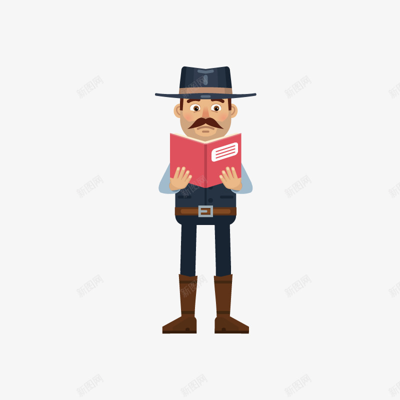 卡通手绘警察叔叔png免抠素材_新图网 https://ixintu.com 创意 动漫动画 卡通警察 帅气男人 手绘 男士
