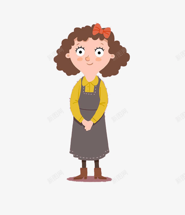 卡通妈妈png免抠素材_新图网 https://ixintu.com 卡通人物 卷发妈妈 女人 妈妈 插画