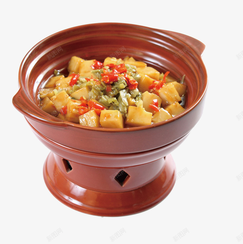 棕色砂锅里的食物png免抠素材_新图网 https://ixintu.com 免抠砂锅 棕色 砂锅里的食物 美食 辣椒