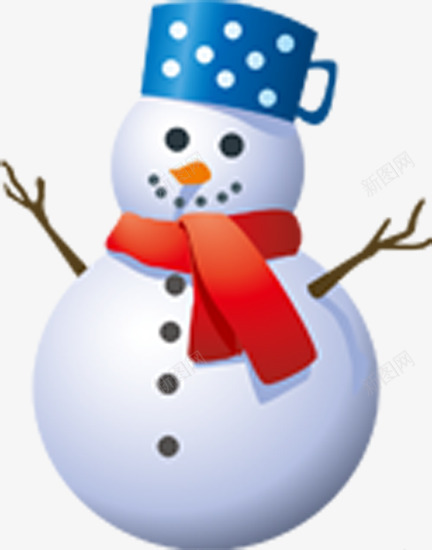 白色圣诞节日雪人png免抠素材_新图网 https://ixintu.com 圣诞 白色 节日 雪人