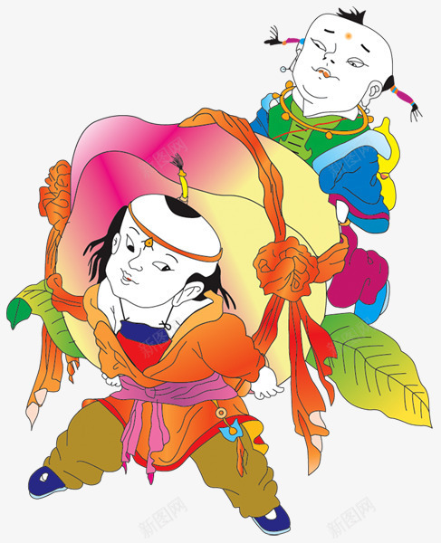 吉祥福娃png免抠素材_新图网 https://ixintu.com 中国风 古典 吉祥 春节 福娃