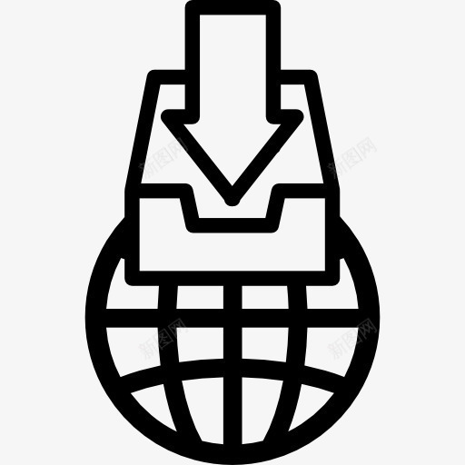 世界网格轮廓驱动和箭图标png_新图网 https://ixintu.com 圈 接口 箭头 箭头的轮廓 网格 网格轮廓 驱动 驱动轮廓