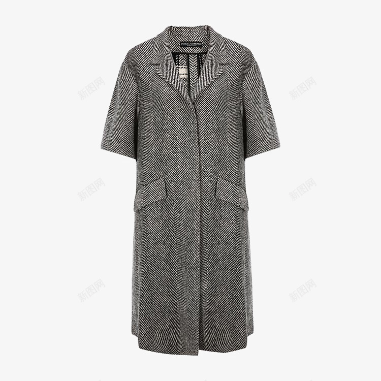 灰色女士修身长款时尚大衣png免抠素材_新图网 https://ixintu.com DolceampGabbana 修身长款 女士外套 时尚大衣 杜嘉班纳