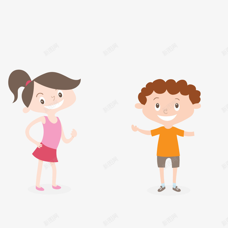 卡通版的兄妹png免抠素材_新图网 https://ixintu.com 兄妹 兄弟姐妹 卡通 哥哥妹妹