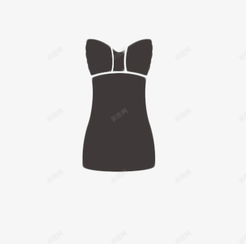 女士露肩裙png免抠素材_新图网 https://ixintu.com 女士露肩裙 服装 束腰 紧身