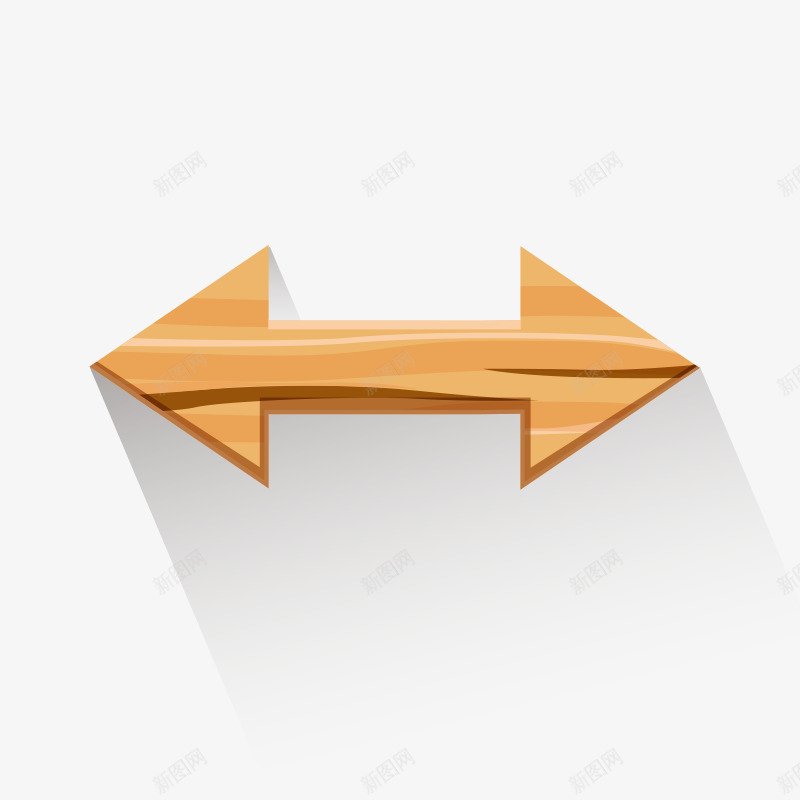 双向直行木质箭头图标png_新图网 https://ixintu.com 双向箭头 木质箭头 直行箭头