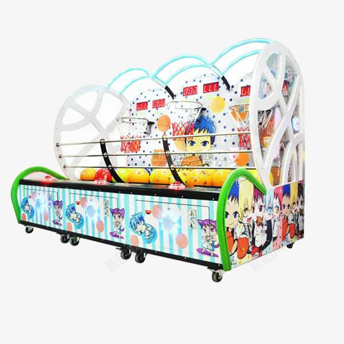 双人篮球机png免抠素材_新图网 https://ixintu.com 体育游戏 双人篮球框 投篮游戏 游戏 篮球机 篮球框 篮球游戏